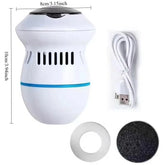 Foot File Drill Machine Cuticle Callus Remover Pedicure Vacuum Foot File Dead Skin Remover Foot Callus for Hard Cracked Skin