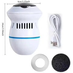 Foot File Drill Machine Cuticle Callus Remover Pedicure Vacuum Foot File Dead Skin Remover Foot Callus for Hard Cracked Skin