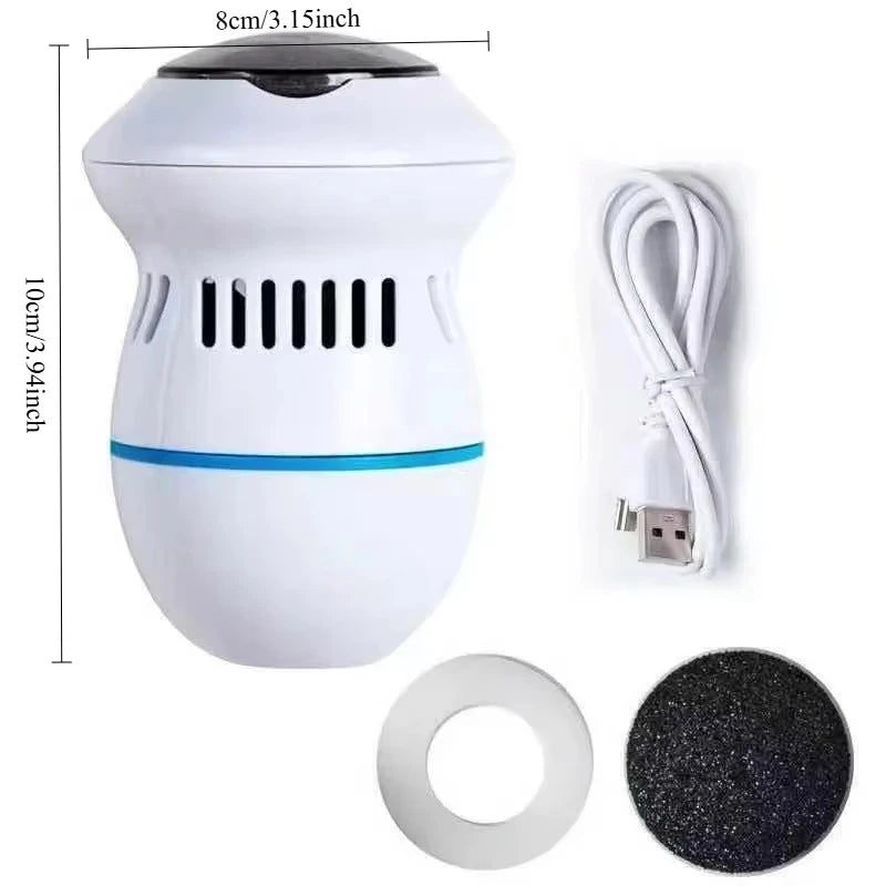 Foot File Drill Machine Cuticle Callus Remover Pedicure Vacuum Foot File Dead Skin Remover Foot Callus for Hard Cracked Skin