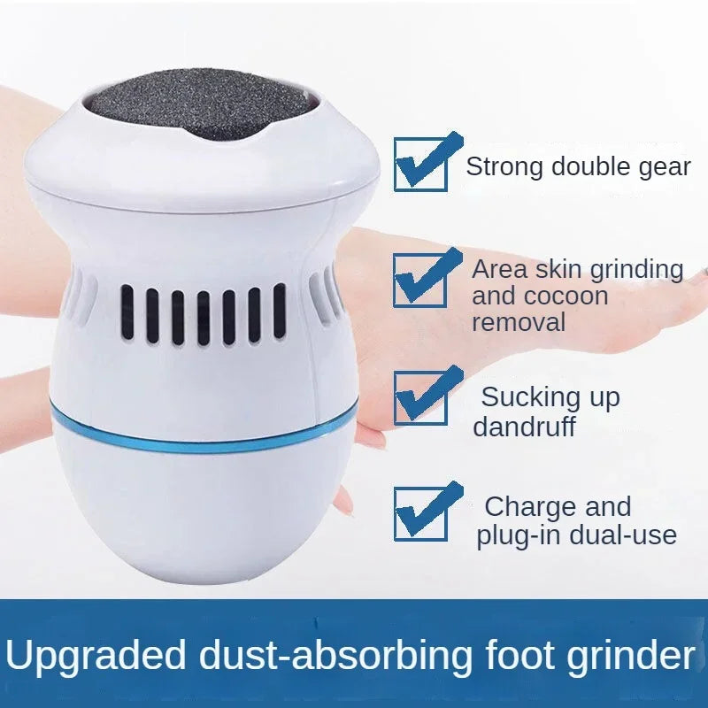 Foot File Drill Machine Cuticle Callus Remover Pedicure Vacuum Foot File Dead Skin Remover Foot Callus for Hard Cracked Skin