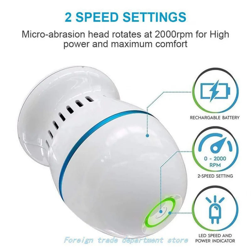 Foot File Drill Machine Cuticle Callus Remover Pedicure Vacuum Foot File Dead Skin Remover Foot Callus for Hard Cracked Skin