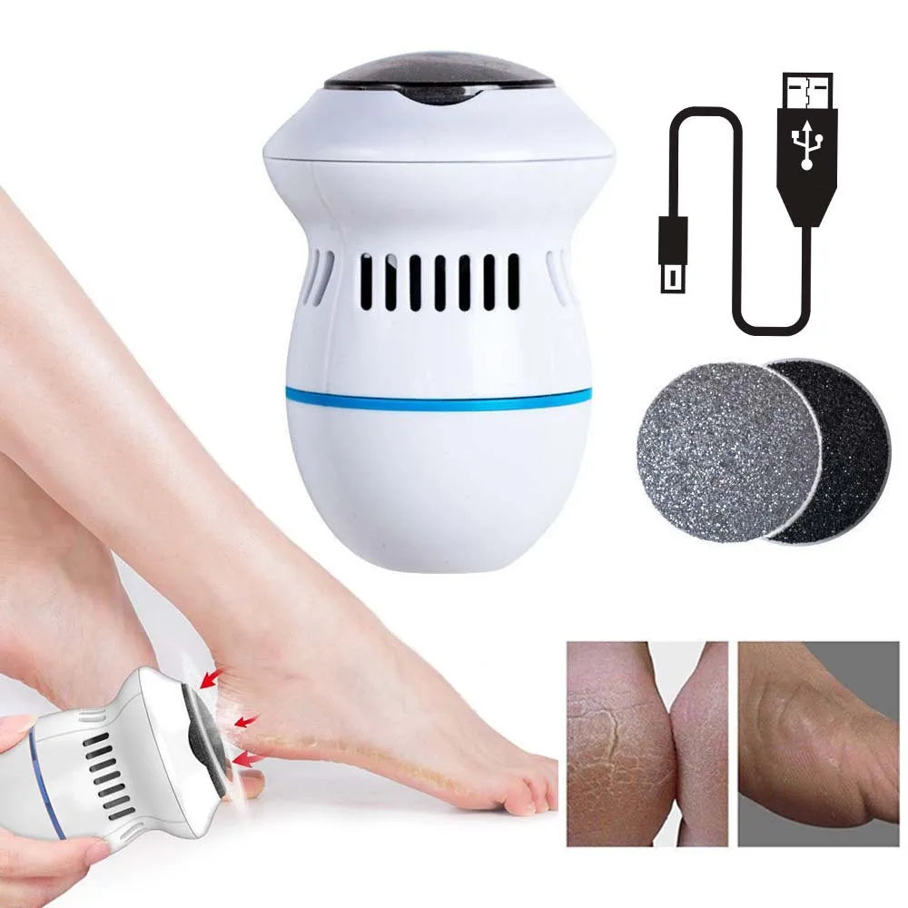 Foot File Drill Machine Cuticle Callus Remover Pedicure Vacuum Foot File Dead Skin Remover Foot Callus for Hard Cracked Skin